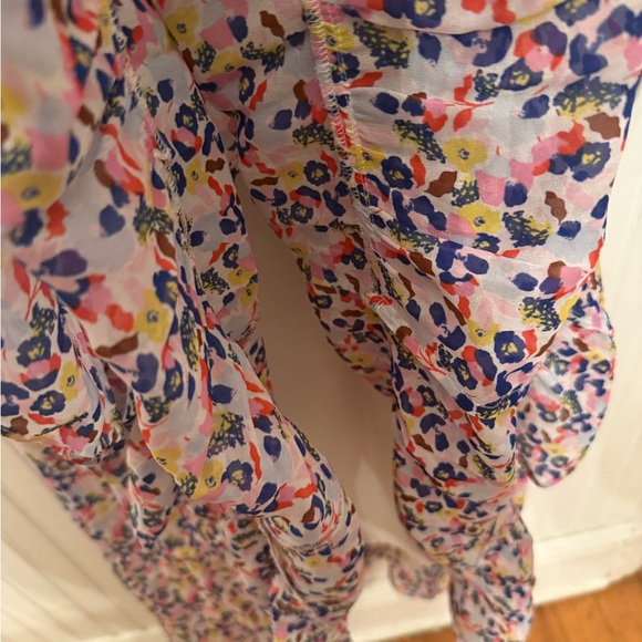 Boden Floral viscose Maxi Dress 12P - Picture 3 of 6